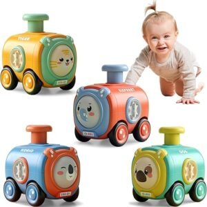 Animal Toy Cars for Toddlers 1-3, Press and Go Racing Cars Set, Baby Toys 18 Months