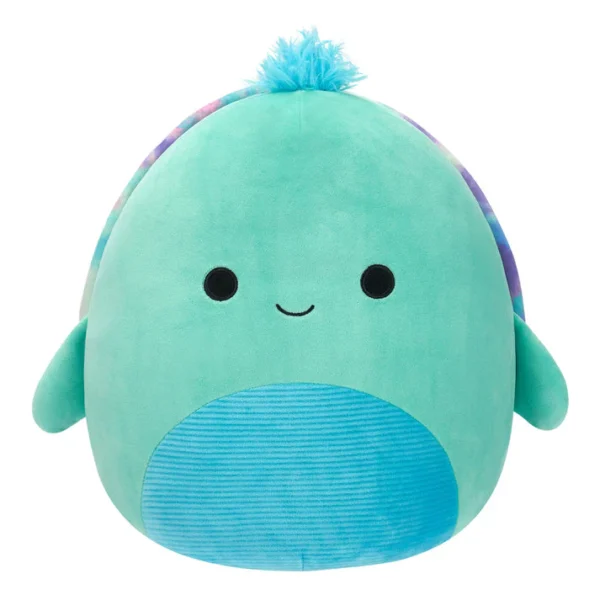 Original Squishmallows 16' Soft Toy - Cascade the Teal Turtle with Tie-Dye Shell