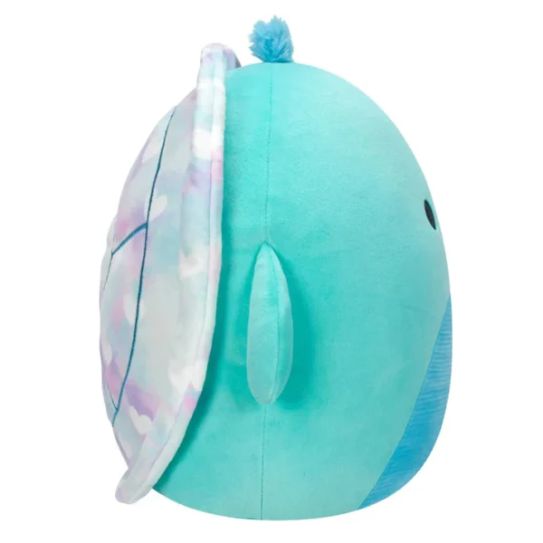 Original Squishmallows 16' Soft Toy - Cascade the Teal Turtle with Tie-Dye Shell - Image 3